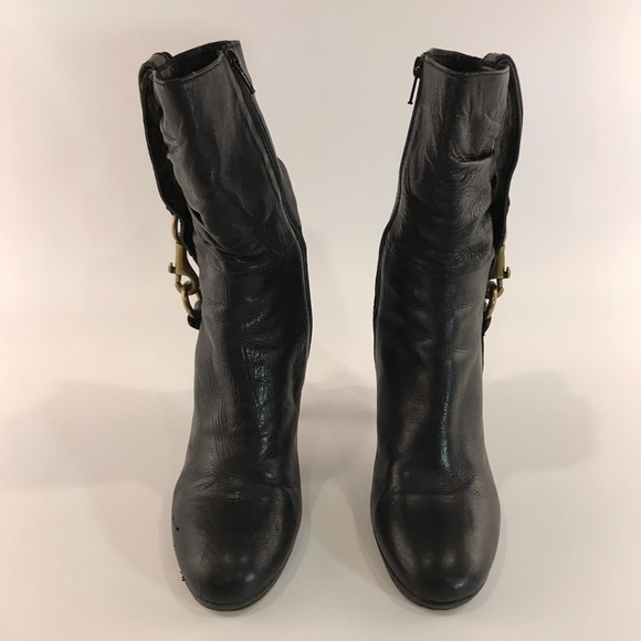Coach torree Black Leather Boots - Picture 2 of 8